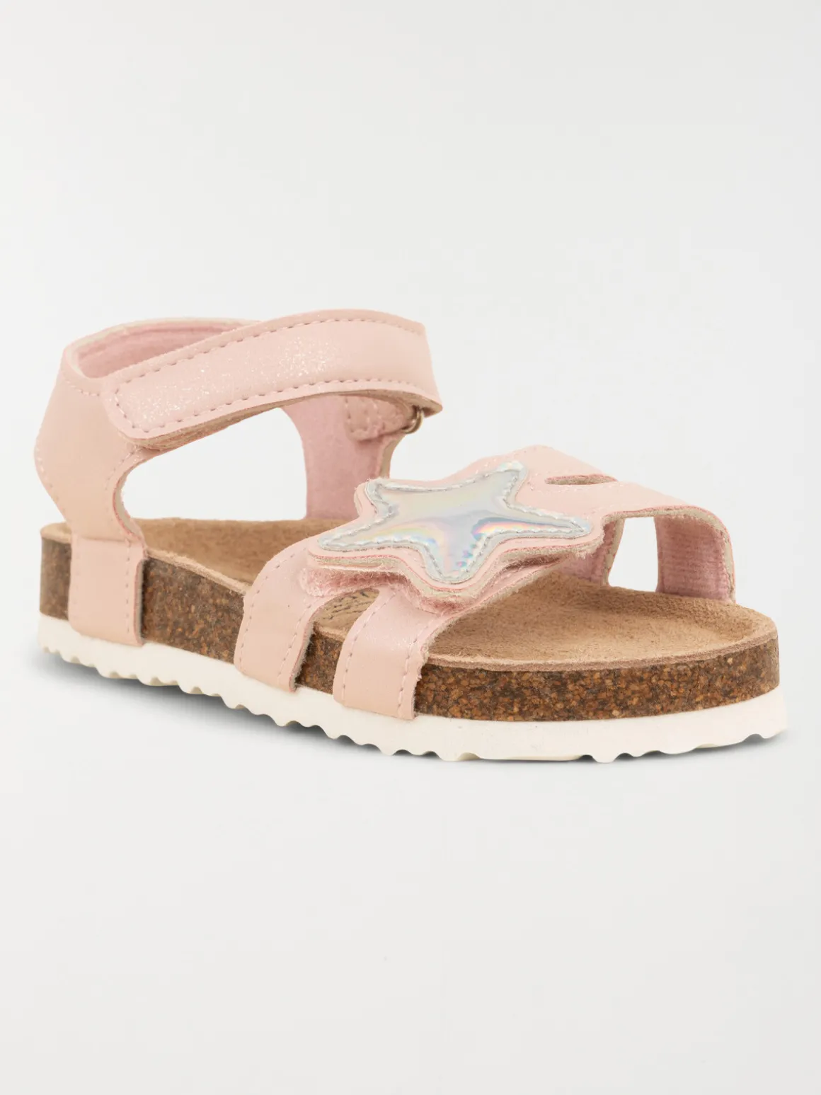 Sandales roses étoile fille (24-30)