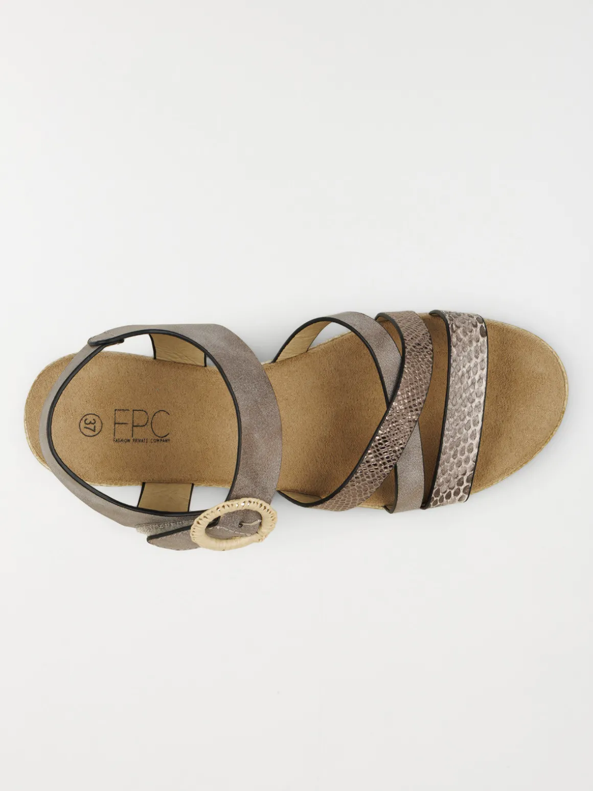Sandales semelle compensée femme (36-41)