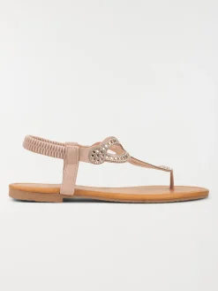 Sandales strass roses femme (37-42)