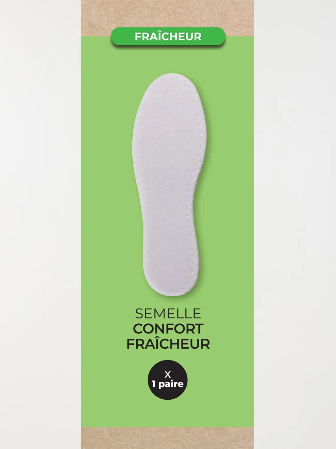 Semelle confort fraîcheur