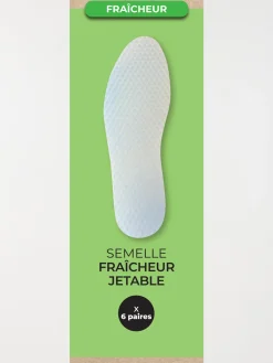 Semelle fraîcheur jetable 6 paires