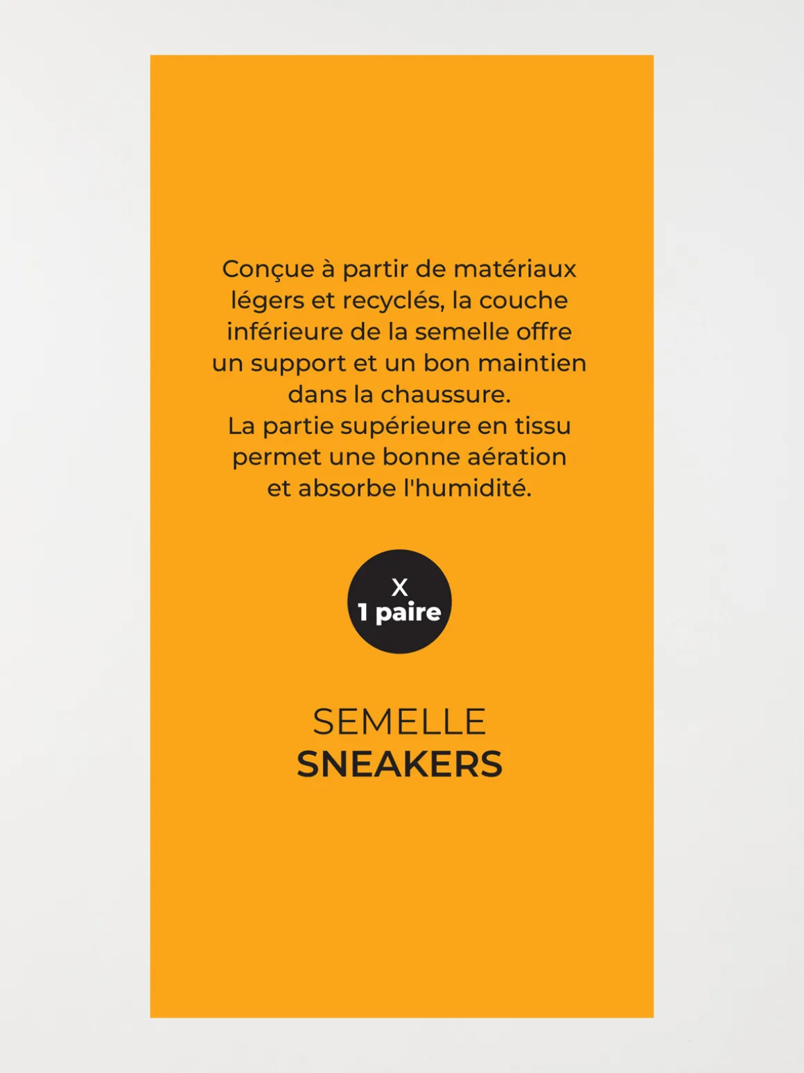 Semelle sneakers sport (36-45)