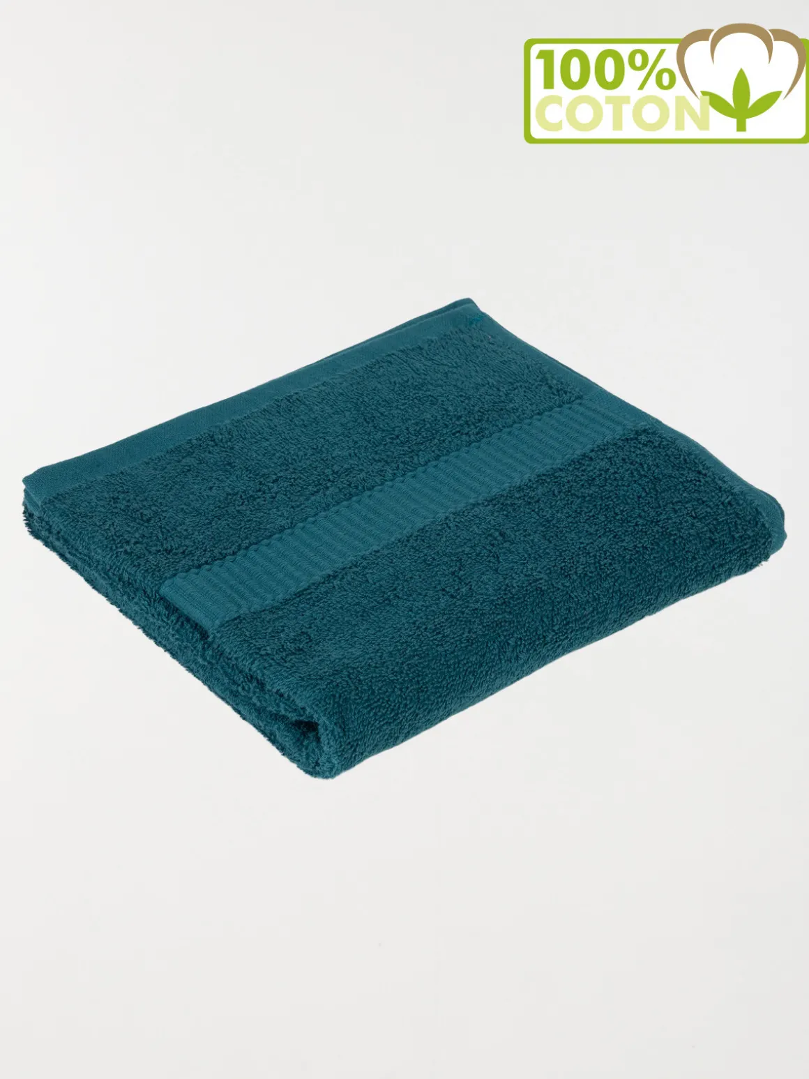 Serviette de toilette émeraude 50x90 cm