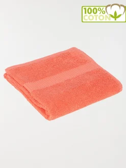 Serviette de toilette pêche 50 x 90 cm