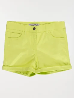 Short basique citron fille (3-12A)