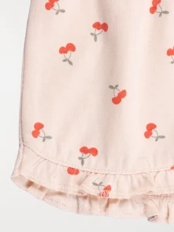 Short basique motif cerise fille (3-36M)