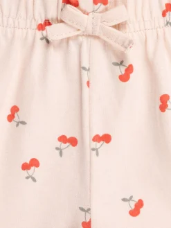 Short basique motif cerise fille (3-36M)