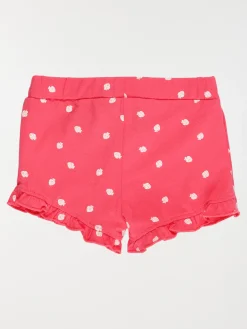Short basique motif fraise fille (3-36M)