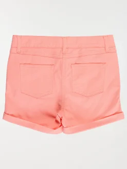 Short basique rose bonbon fille (3-12A)