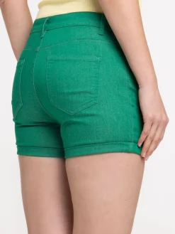 Short basique vert bosphore femme