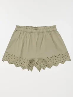 Short broderie sauge fille (3-24M)