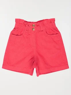 Short coloris tomate fille (3-8A)
