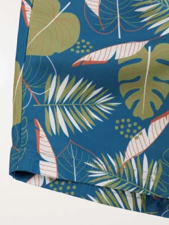 Short de bain feuillage garçon (3-12A)