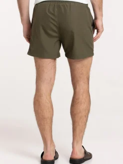 Short de bain kaki homme