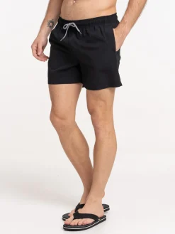 Short de bain noir homme