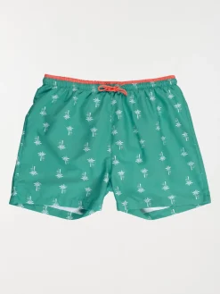Short de bain palmier homme