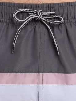 Short de bain violet grisé homme