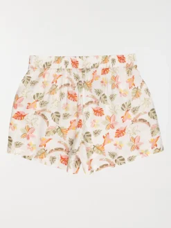 Short fille imprimé fleuri (3-12A)
