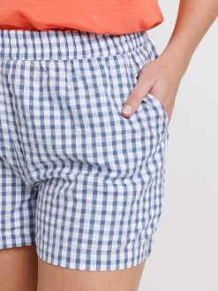 Short imprimé vichy femme