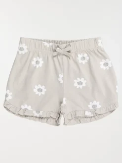 Short motif fleuri fille (3-36M)