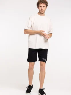 Short noir uni message homme