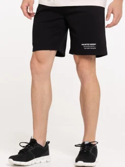 Short noir uni message homme