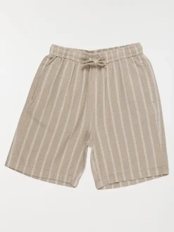 Short rayé coloris sable garçon (XXS-M)