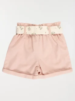 Short velours rose smoke fille (3-36M)