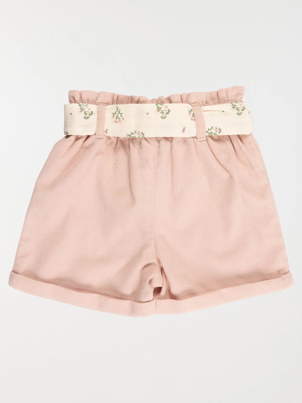 Short velours rose smoke fille (3-36M)