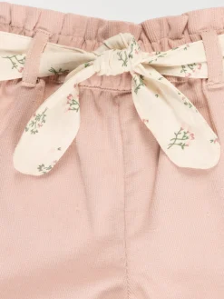 Short velours rose smoke fille (3-36M)