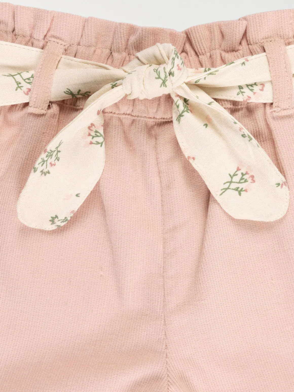 Short velours rose smoke fille (3-36M)