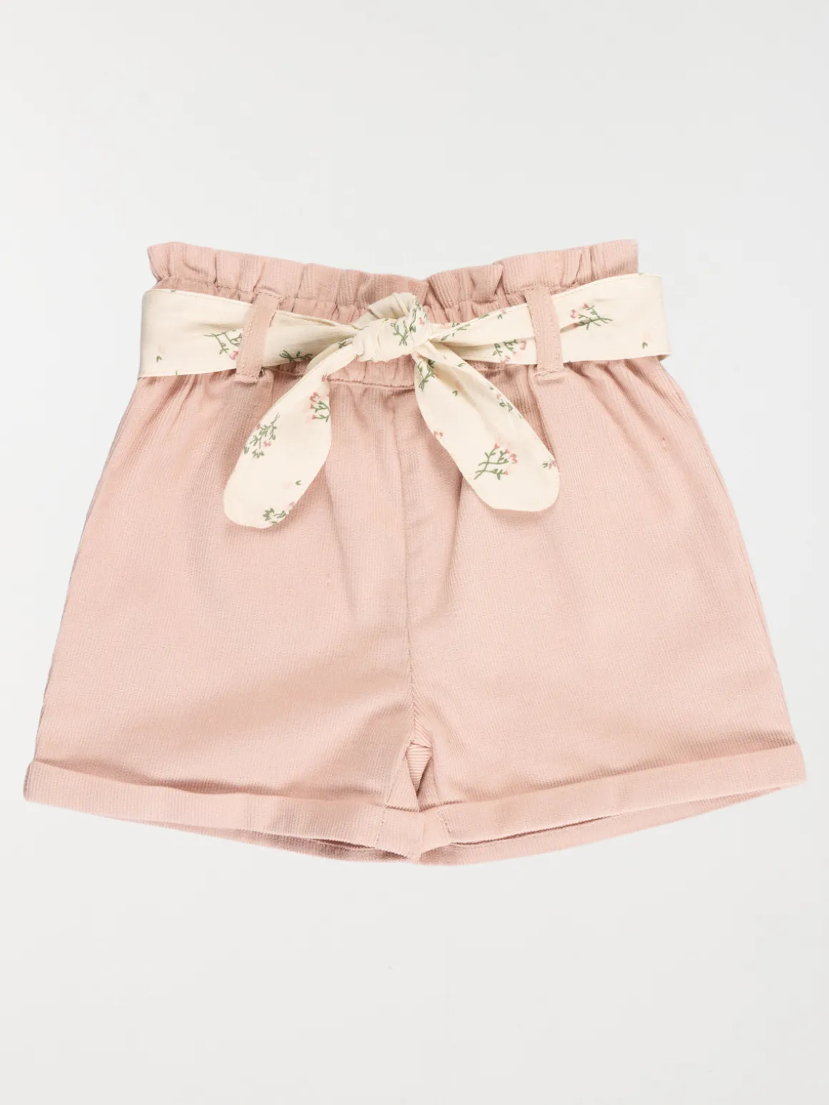 Short velours rose smoke fille (3-36M)