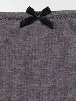Shorties noir et gris chiné femme (S-XL)