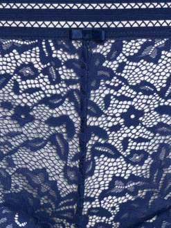 Shorty bleu profond grande taille femme