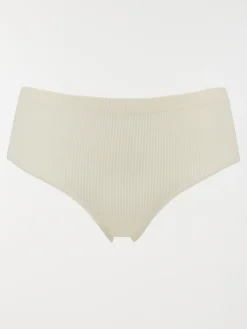 Shorty côtelé ivoire femme (S-XL)