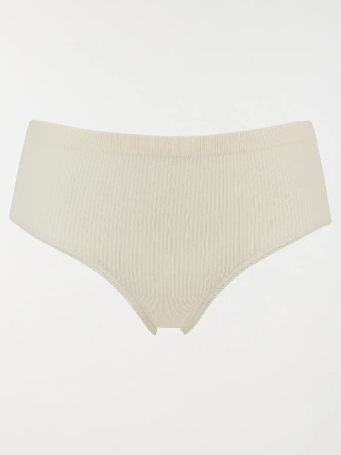 Shorty côtelé ivoire femme (S-XL)