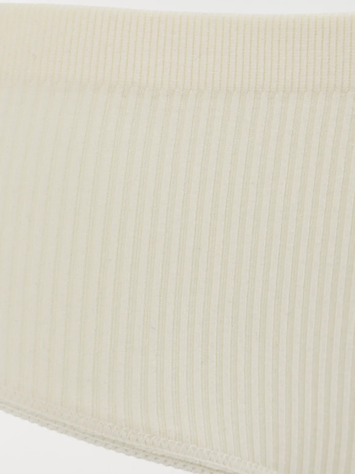 Shorty côtelé ivoire femme (S-XL)