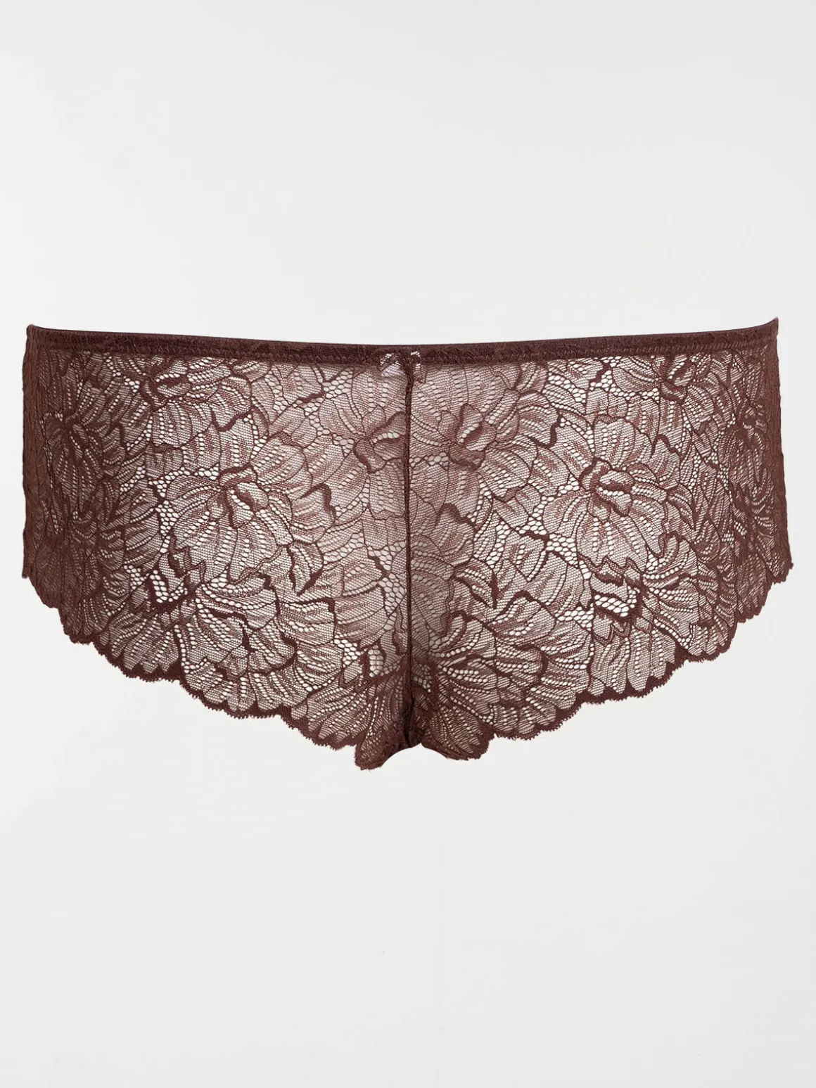 Shorty dentelle choco femme (46-52)