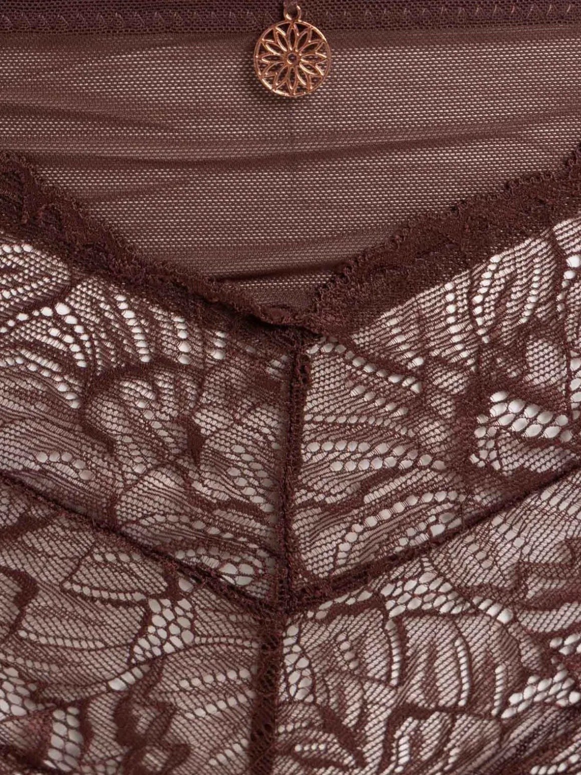 Shorty dentelle choco femme (46-52)