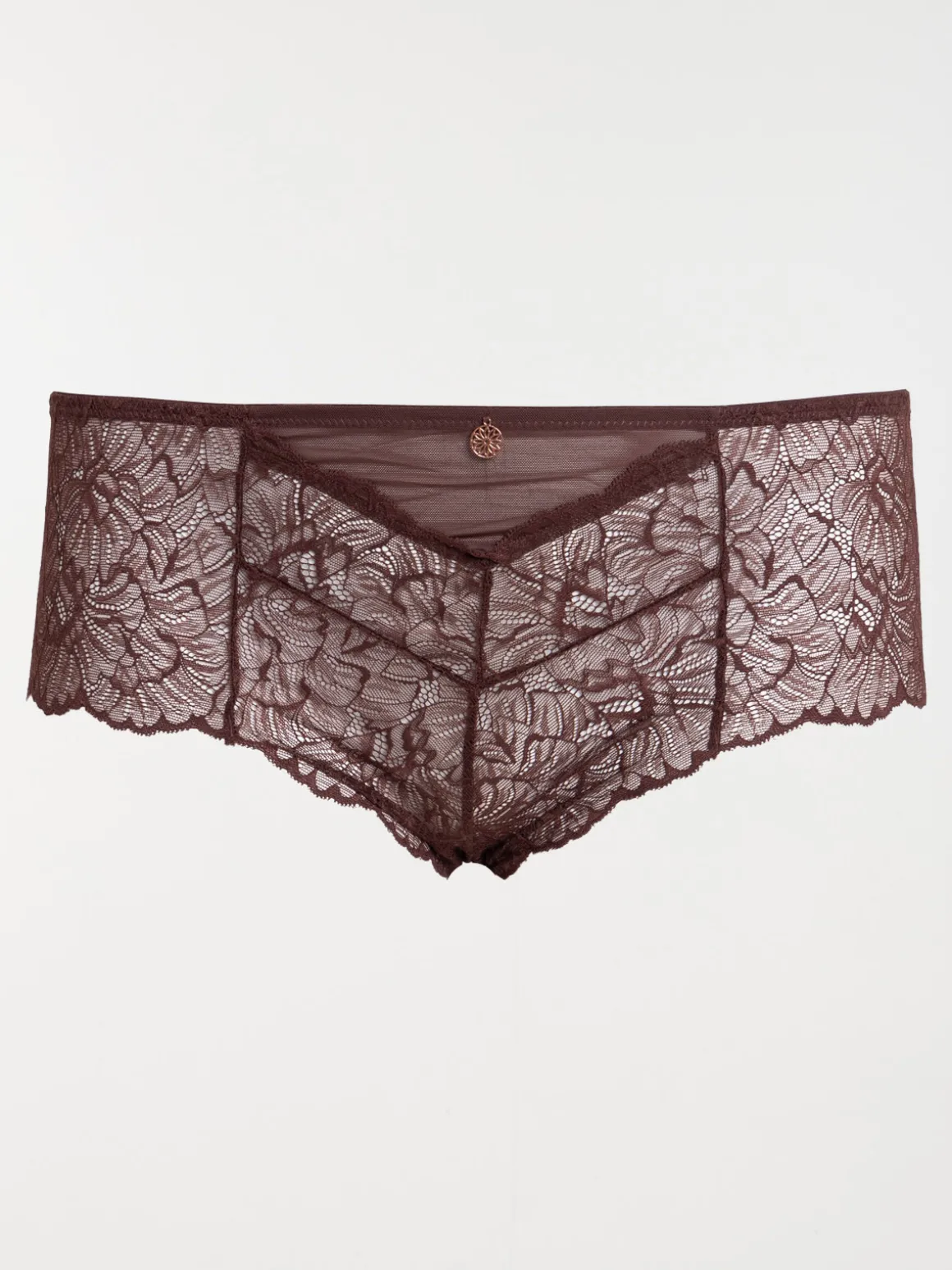 Shorty dentelle choco femme (46-52)