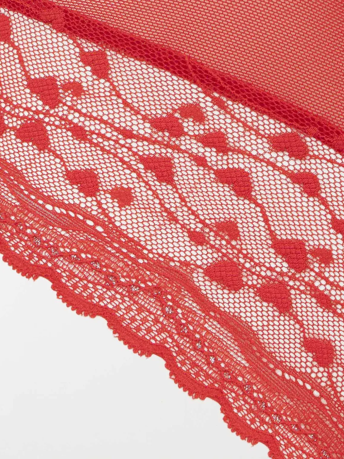 Shorty dentelle et coeur femme (S-XL)