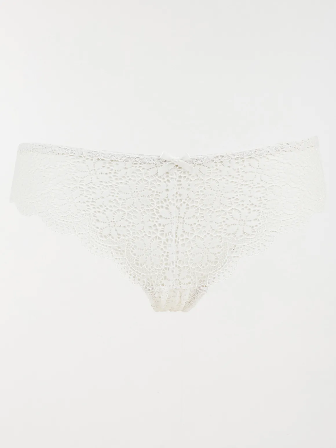 Shorty dentelle ivoire femme (S-XL)