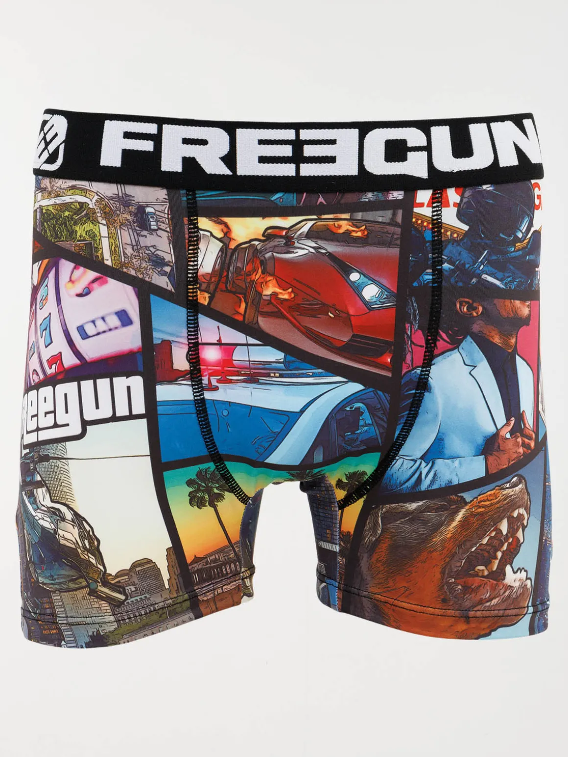 Shorty Freegun imprimé fantaisie homme