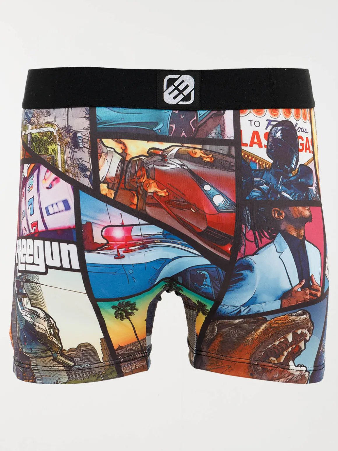 Shorty Freegun imprimé fantaisie homme
