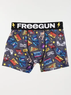 Shorty Freegun imprimé jeu vidéo garçon