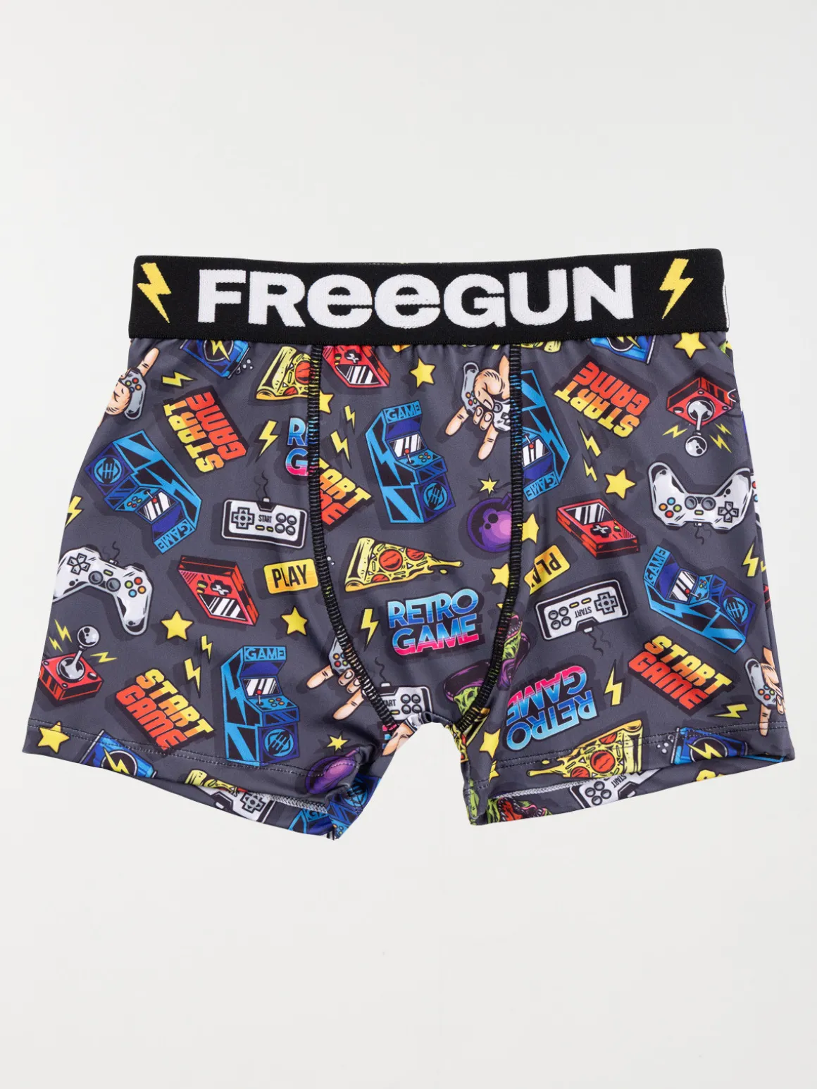 Shorty Freegun imprimé jeu vidéo garçon