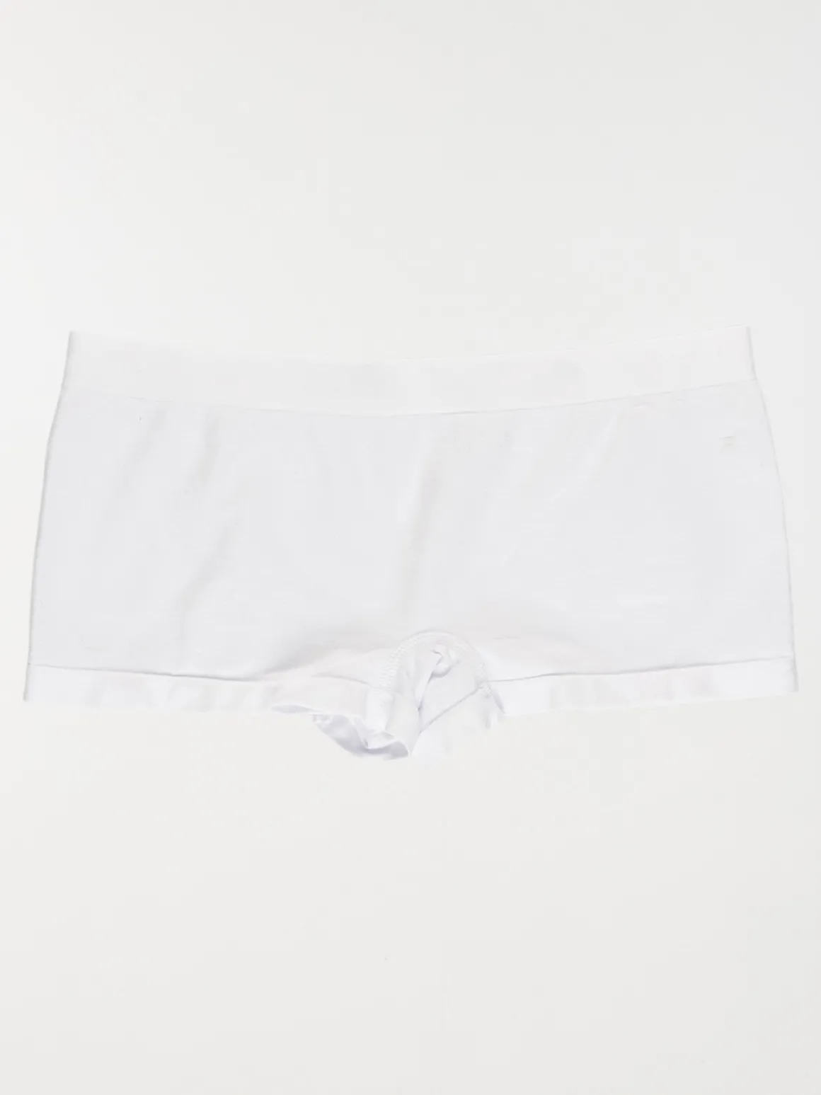 Shorty microfibre blanc femme