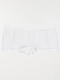 Shorty microfibre blanc femme
