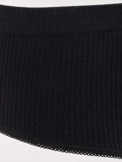 Shorty noir côtelé femme (S-XL)