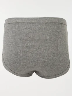 Slip ouvert gris homme
